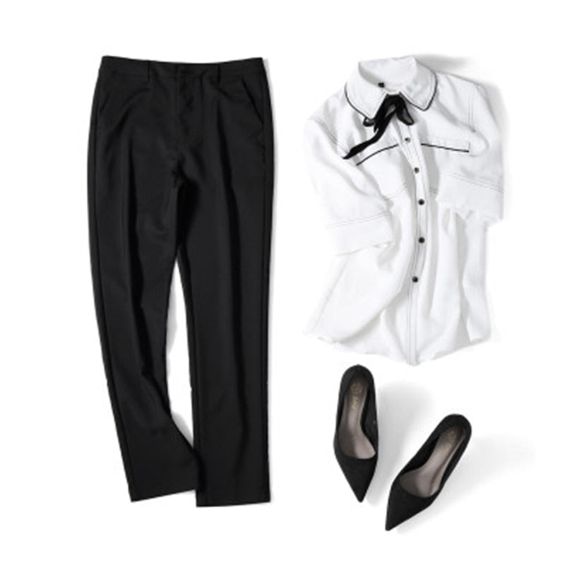 Fashion Cute Candy Color Pencil Pant w/Stretch Cotton Slim Waist for Casual Office Work Trouser