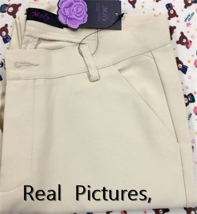 Fashion Cute Candy Color Pencil Pant w/Stretch Cotton Slim Waist for Casual Office Work Trouser