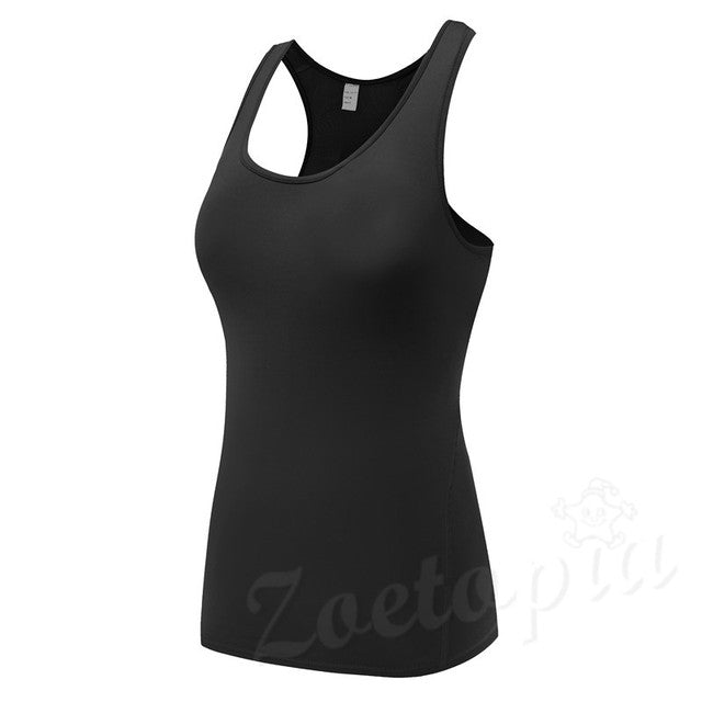 Women's Sports Vest Professional Quick-Drying Fitness Tank Top Active Workout T-shirt