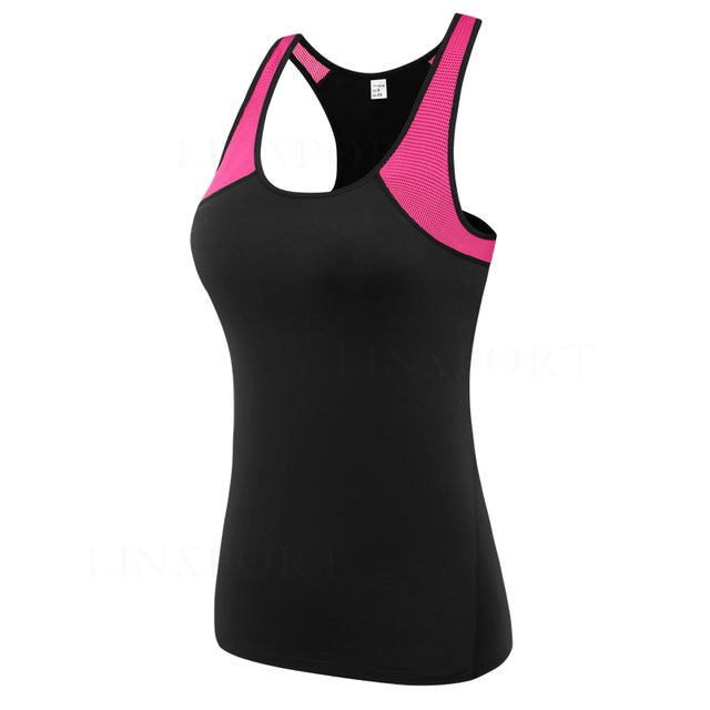 Women's Sports Vest Professional Quick-Drying Fitness Tank Top Active Workout T-shirt