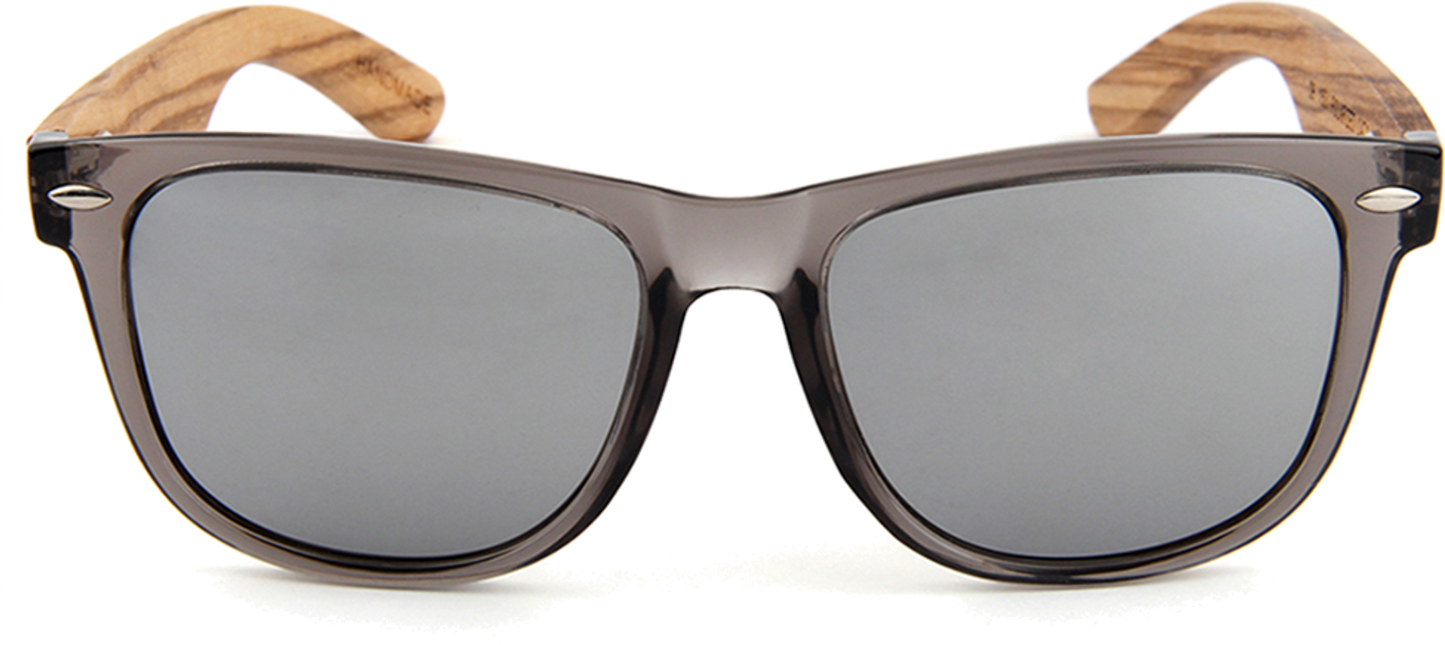 Real Zebra Wood Wanderer Sunglasses by WUDN
