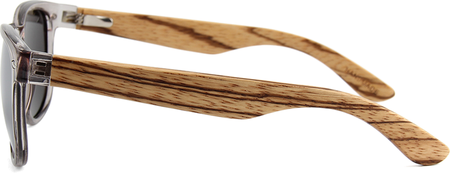 Real Zebra Wood Wanderer Sunglasses by WUDN
