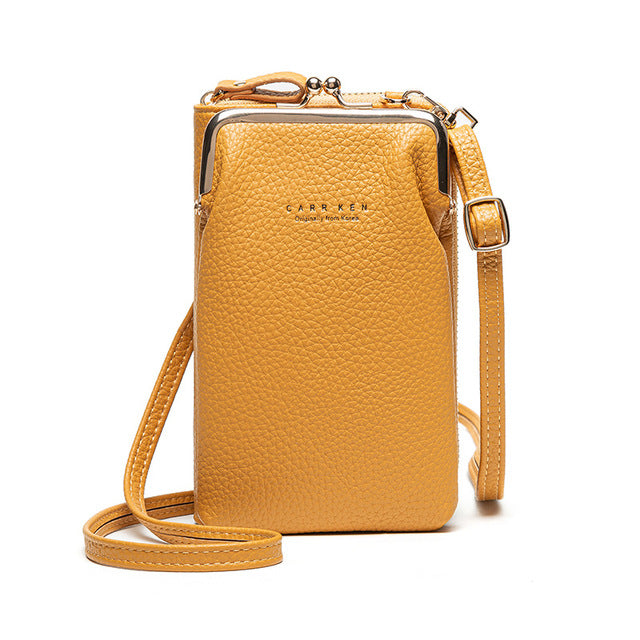 Fashion Small Crossbody Bag Mini PU Leather Shoulder Messenger Bag