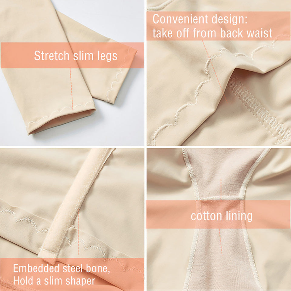 Belly Flat - Thigh Shaper Seamless High Waist Control Panties Soft Bodyshaper
