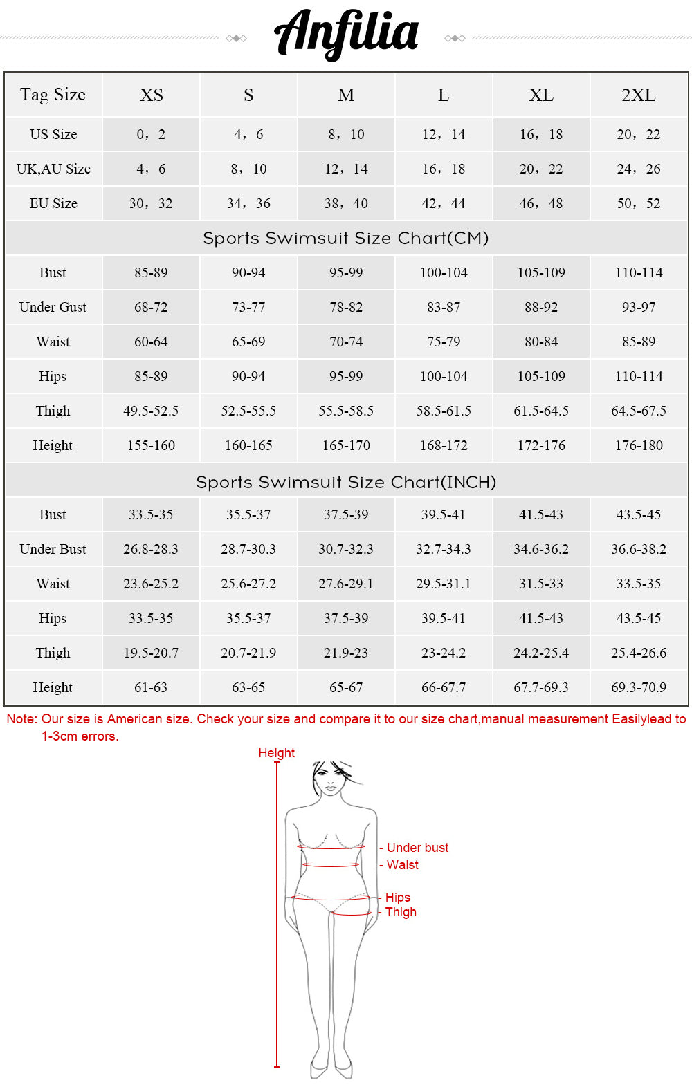 Anfilia One Piece Women's Boyleg Knee-length Sport Swimsuit