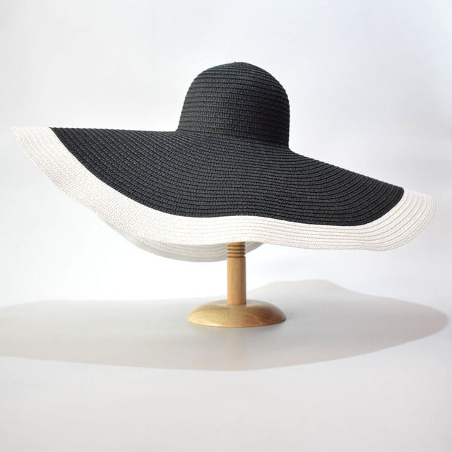 Summer 9.8in Large Wide Brim Foldable Sun Hat