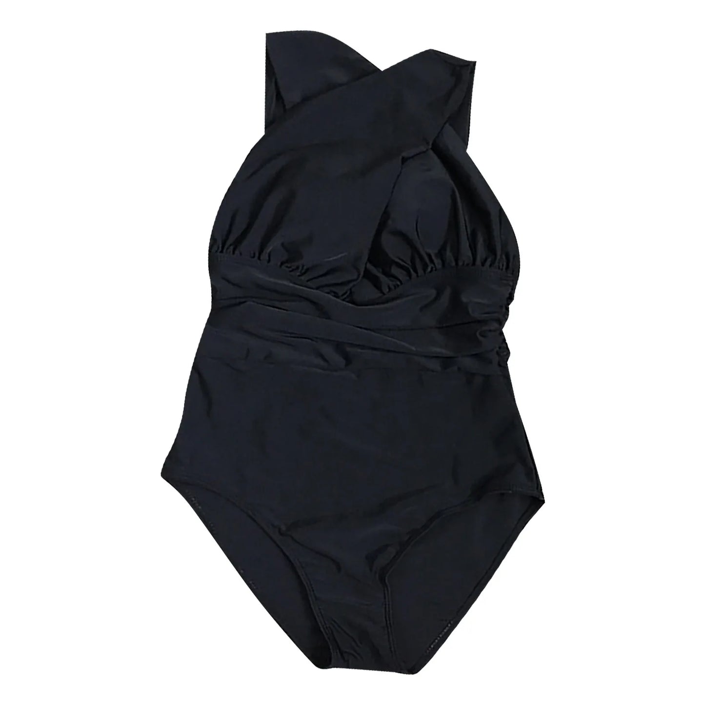 2023 Swimwear Women Summer Women Solid Criss Cross One Piece Swimsuit Fashion Swimwear