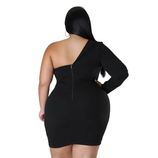 Curvy XL-4XL 2023 Spring / Summer Plus Size Women Clothing Sleeveless Strapless Bodycon Sexy Club Party Mini Dress Outfit