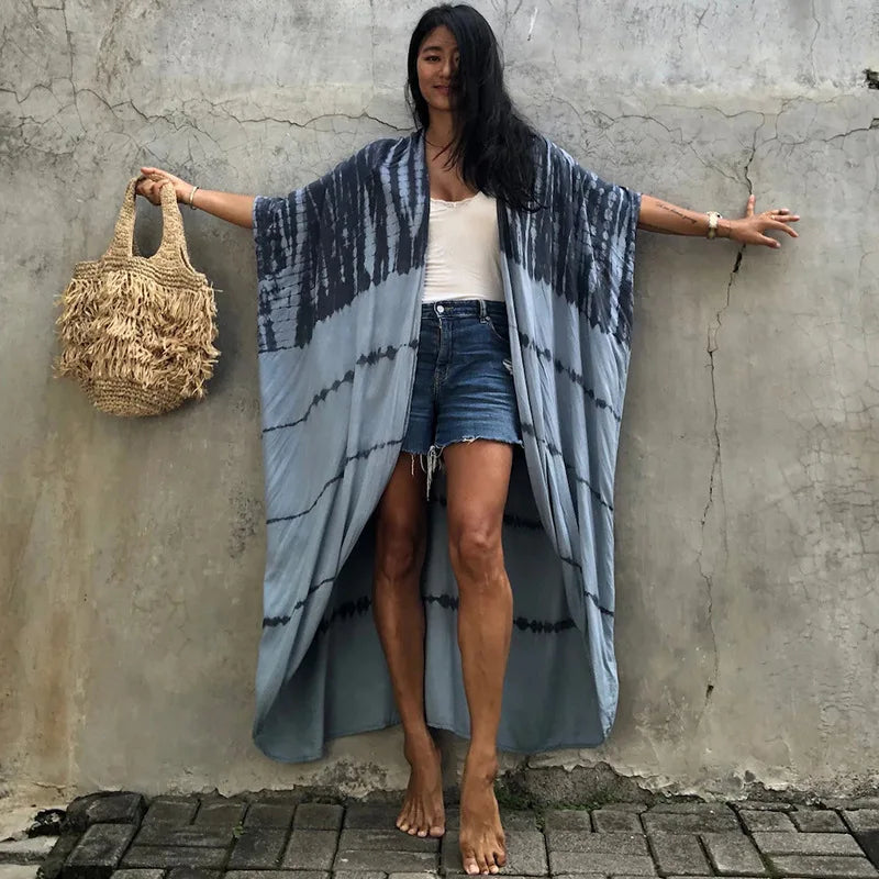 Beach Cover Ups for Swimwear- Kimono Swimsuit Cape Summer Dress