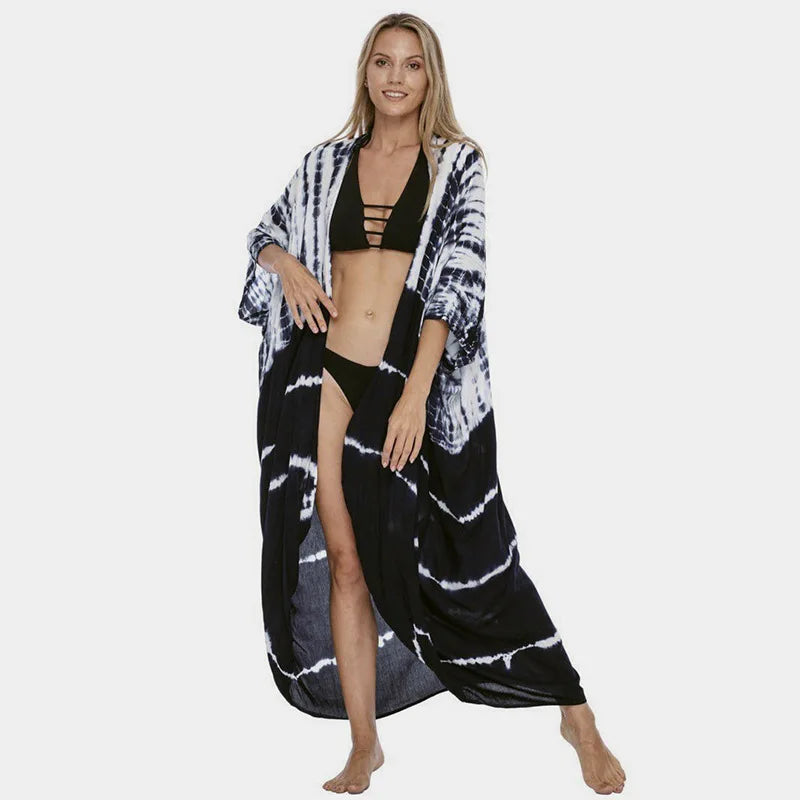 Beach Cover Ups for Swimwear- Kimono Swimsuit Cape Summer Dress