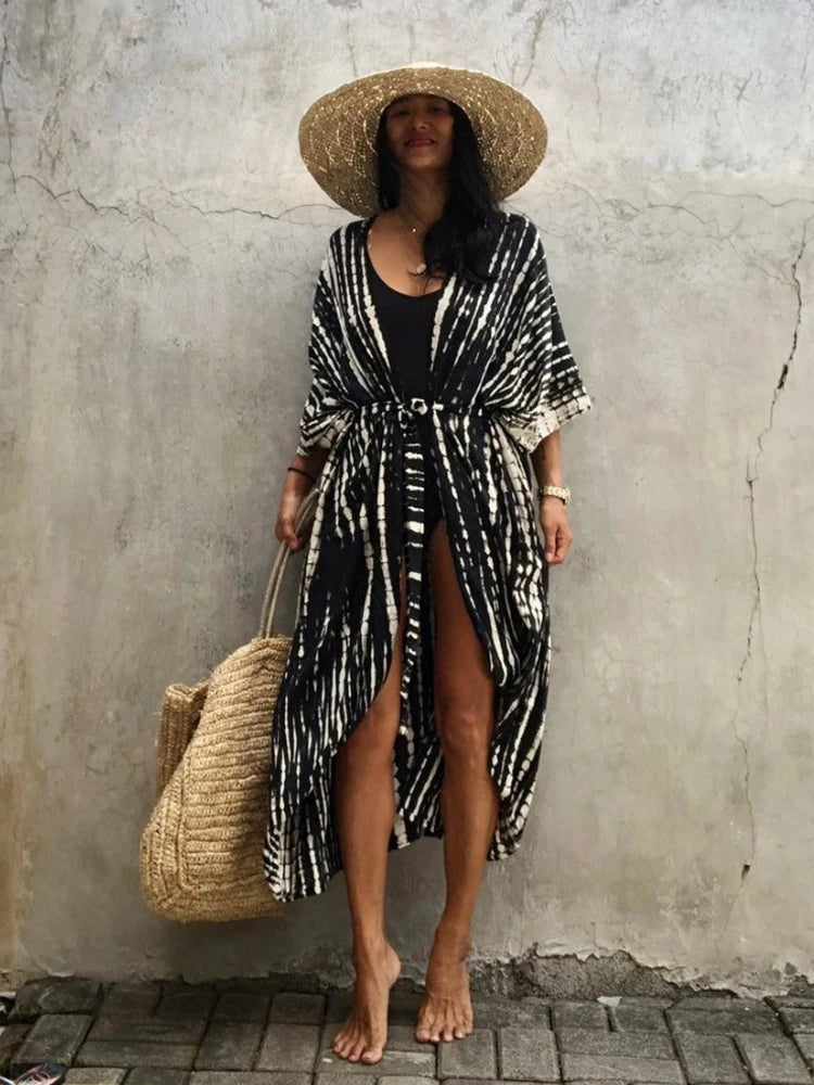 Beach Cover Ups for Swimwear- Kimono Swimsuit Cape Summer Dress