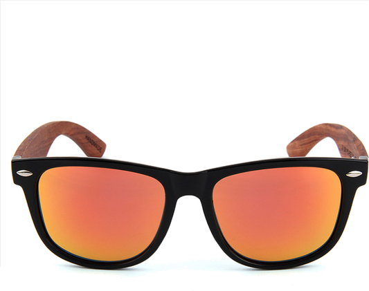 Real Rose Wood Classic Wanderer Sunglasses by WUDN