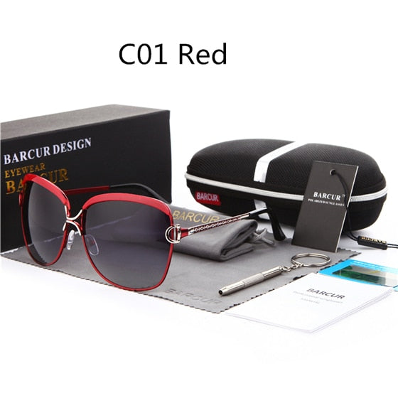 Luxury Polarized Ladies Sunglasses with Gradient Lens