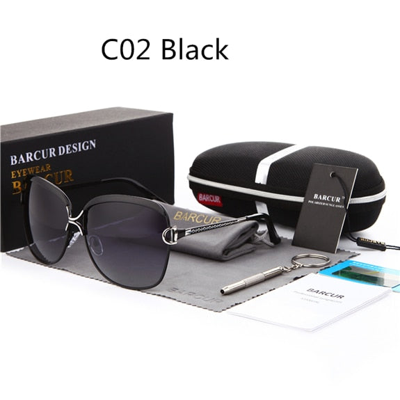 Luxury Polarized Ladies Sunglasses with Gradient Lens