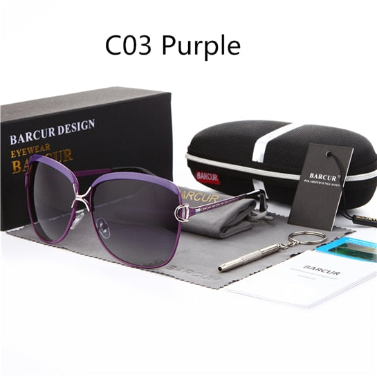 Luxury Polarized Ladies Sunglasses with Gradient Lens