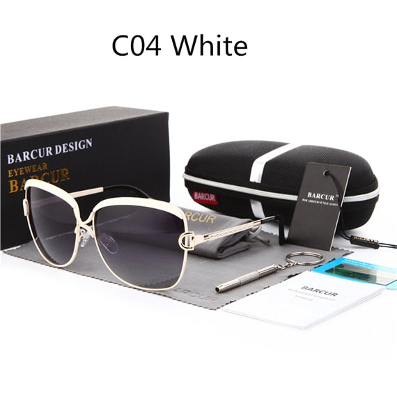 Luxury Polarized Ladies Sunglasses with Gradient Lens