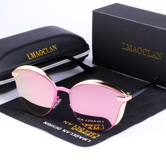 Women's Luxury Fashion Cat Eye Vintage Designer Sun Glasses